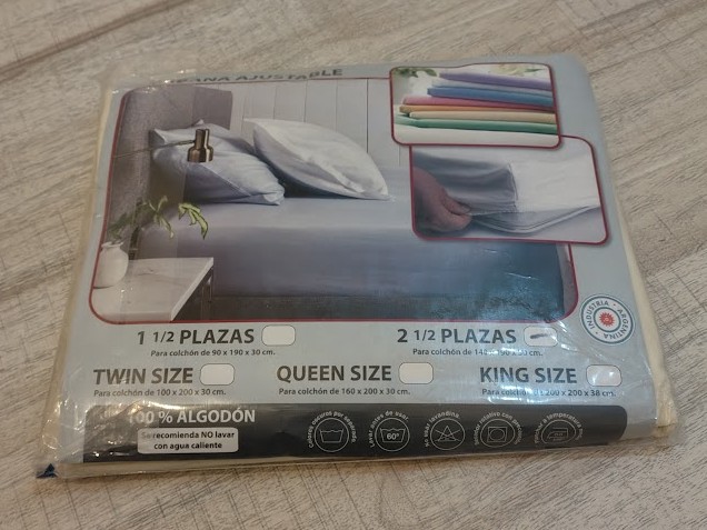 Sábana ajustable de 2 1/2 plaza - Texhaus
