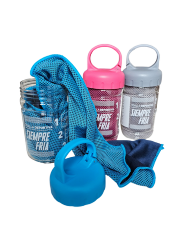 Toalla deportiva siempre fría, efecto refrescante - Jean Cartier