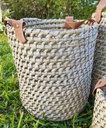 Cesto con asas de gamuza 25x18cm - Palma Caranday