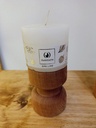 Candelabro grande de madera con vela - Satanama 