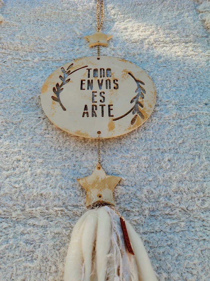 Colgante 'Todo en vos es arte' - Satanama 