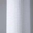 Set cortina de baño teflonada simil waffle + 12 ganchos rollers metalicos - Jean Cartier 