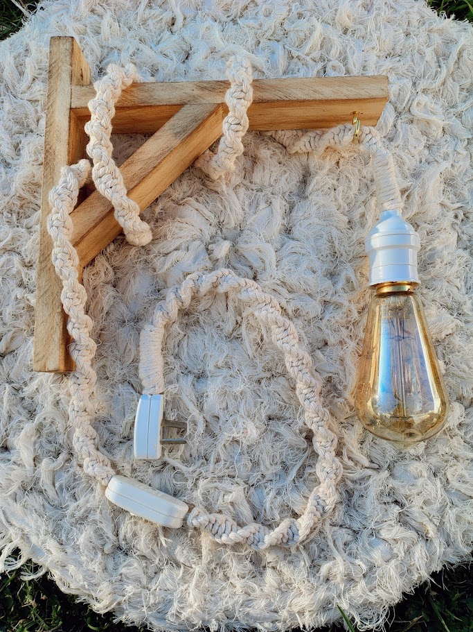 Velador colgante de macrame x unidad - Satanama