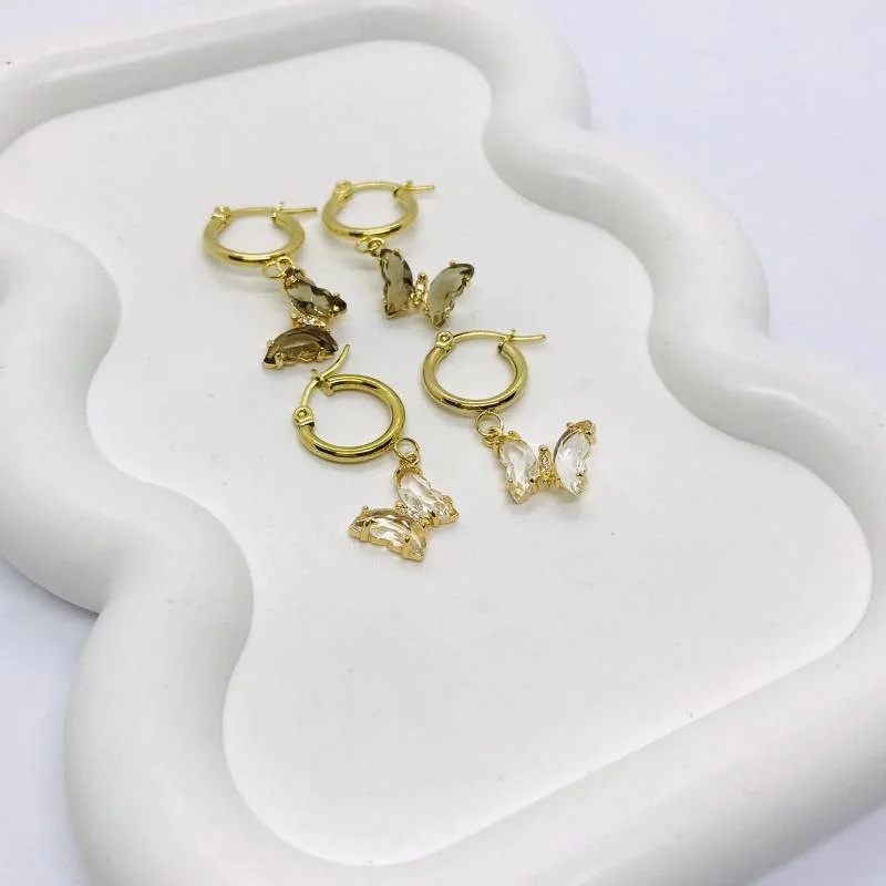 Aros Colette - Acero dorado 