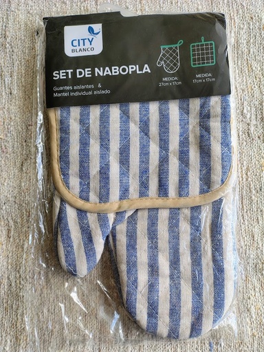 Set manopla y agarradera - CITY Blanco 