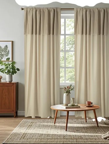Juego de cortinas de ambiente microfibra - Jean Cartier