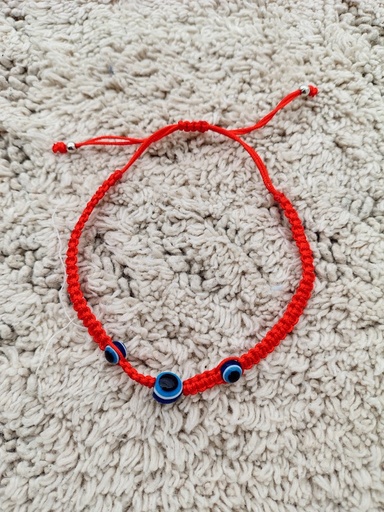 Pulsera de hilo ojo turco x3