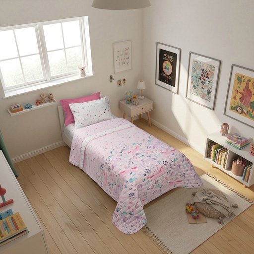 Cover estampado infantil 1 1/2 plaza - Jean Cartier